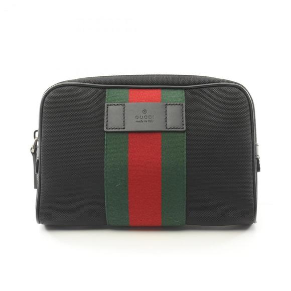 GUCCI Black Leather Fanny Pack - Picture 1 of 6
